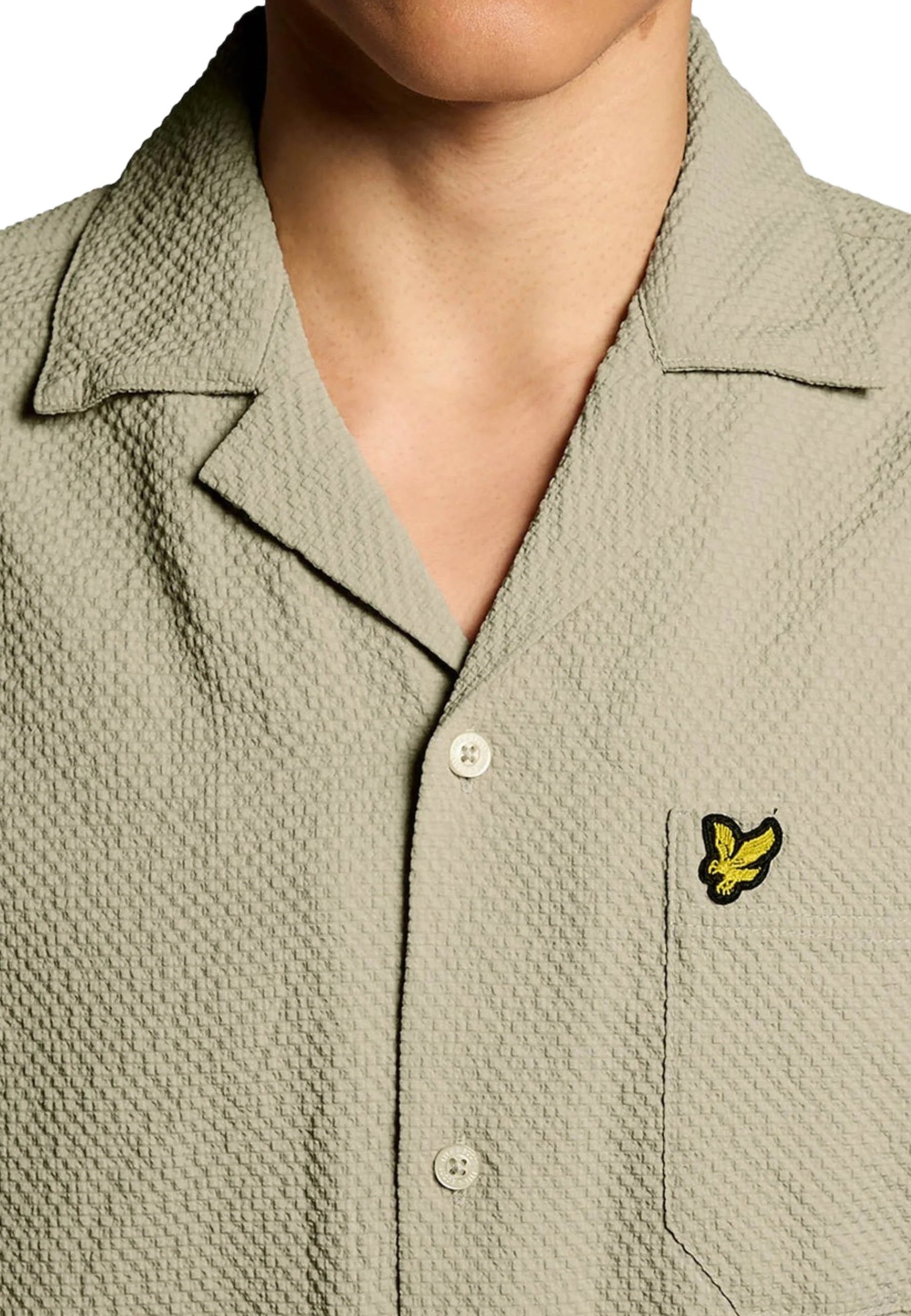 Lyle & Scott Crinkle Resort Camicie Uomo | SW2409V - Image 10