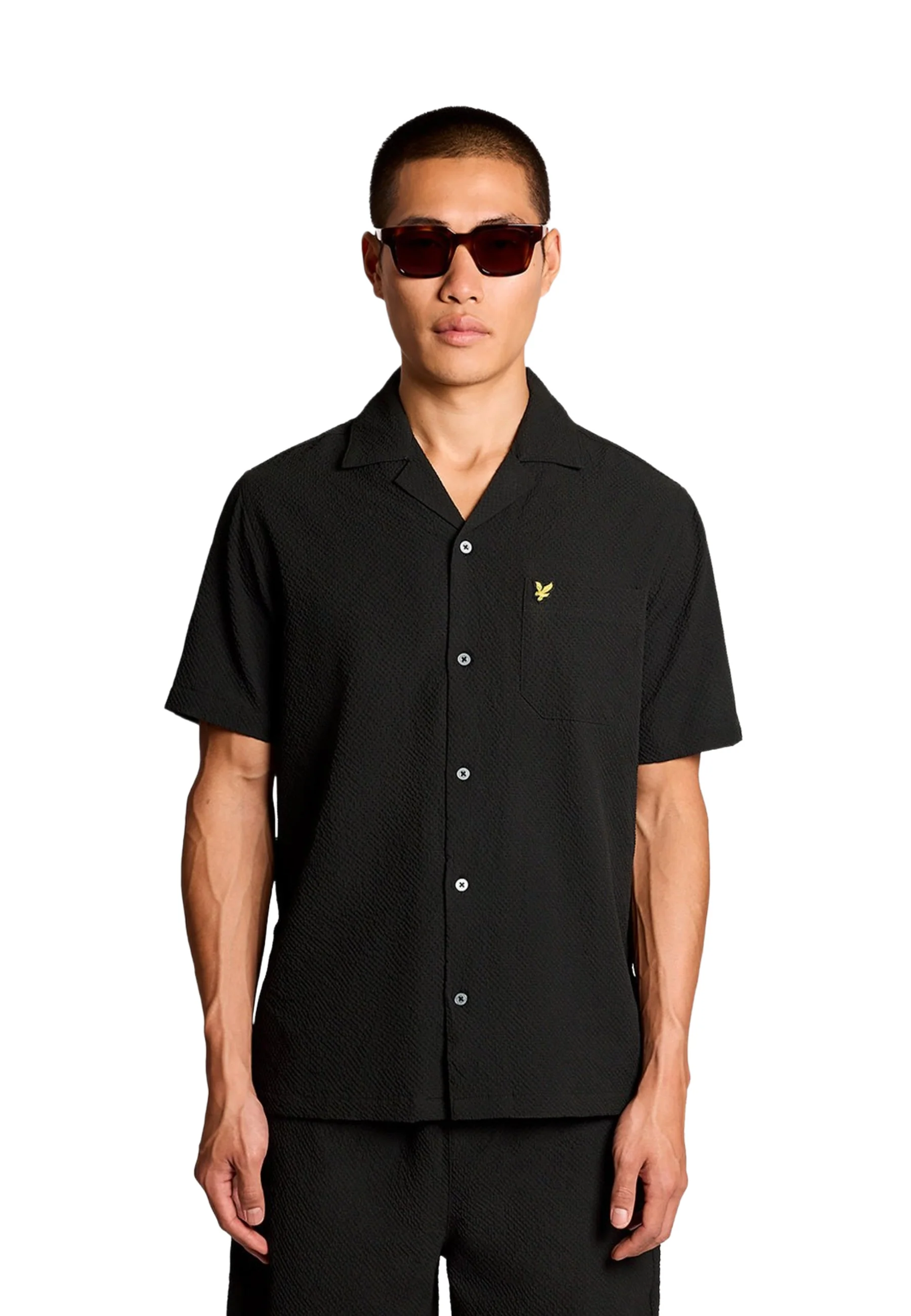 Lyle & Scott Crinkle Resort Camicie Uomo | SW2409V - Image 2