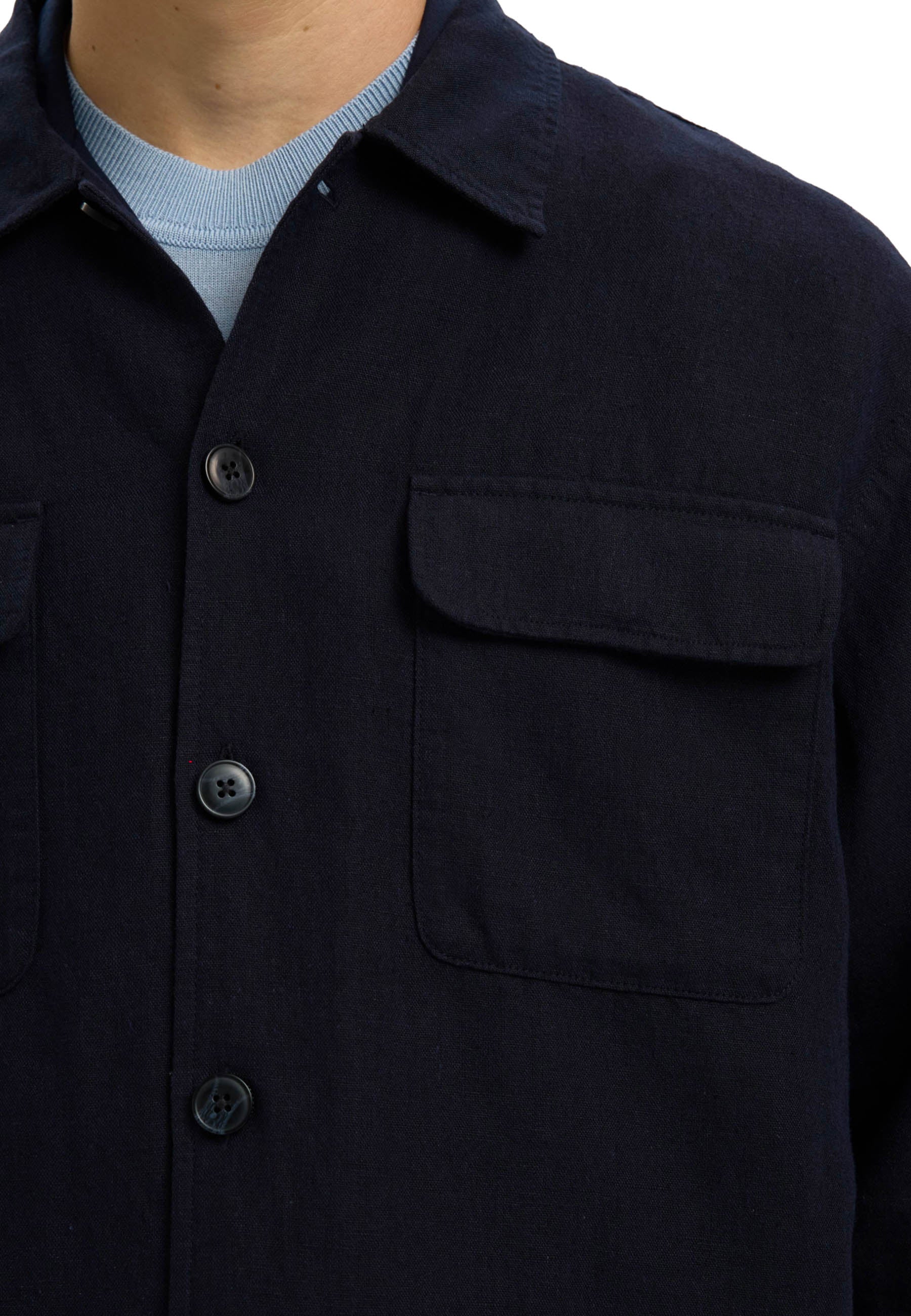 Selected Homme Black Slm-leroy Blend Camicie Uomo | 16096369 - Image 5