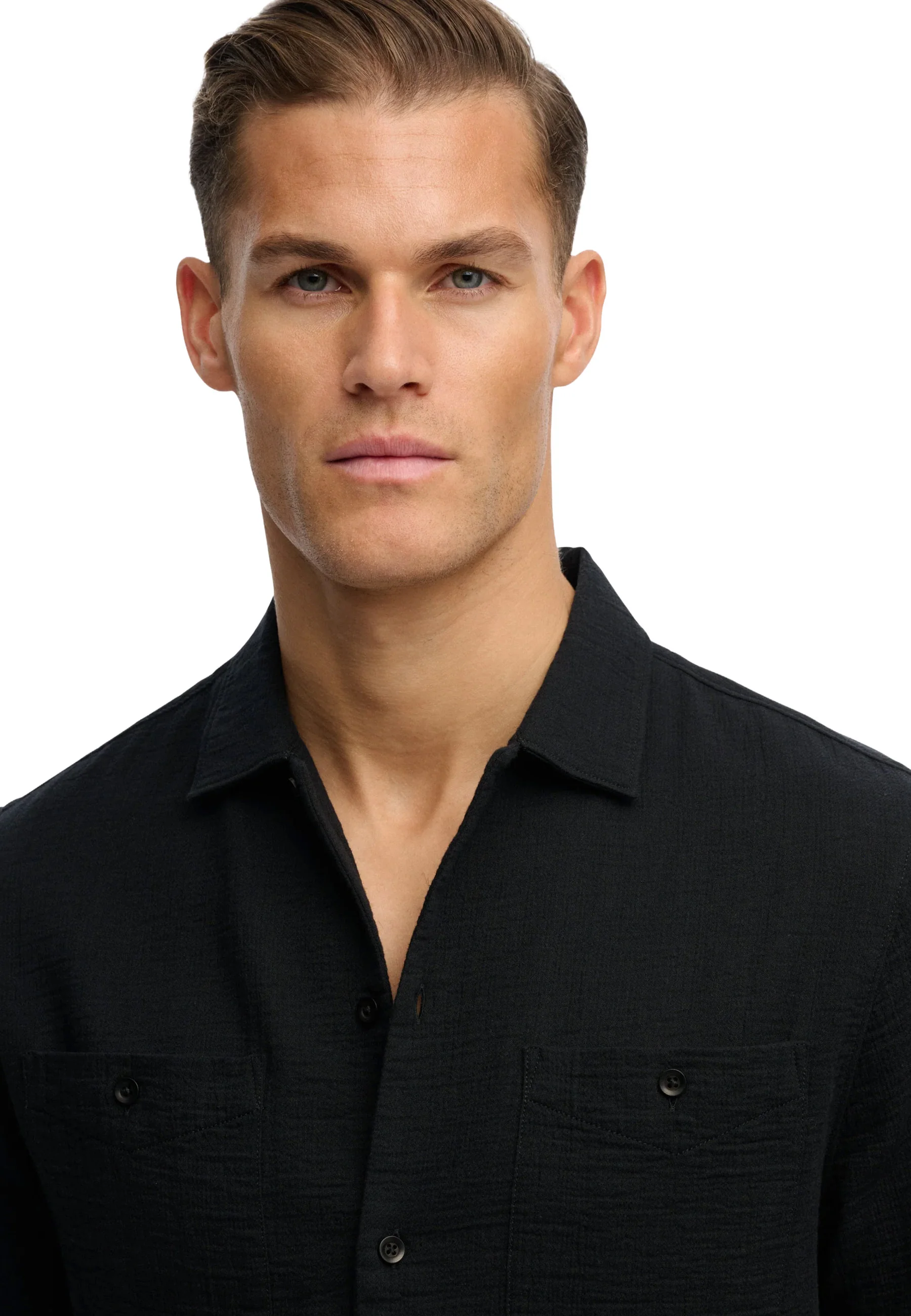 Superdry Merchant Textured Camicie Uomo | M4011123A - Image 5