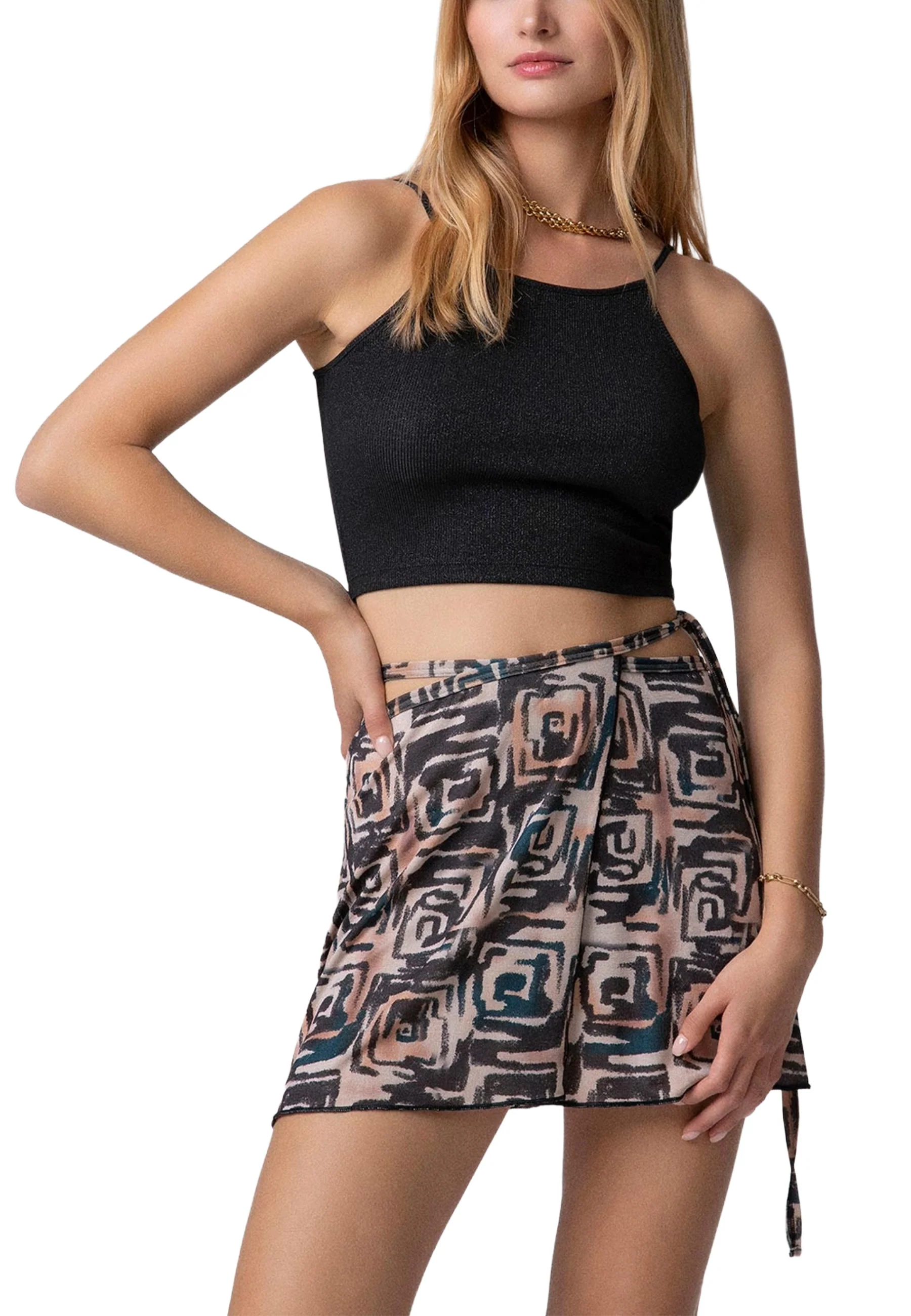 Me Fui Top E Canotte Donna | MF25-0316BK - Image 2