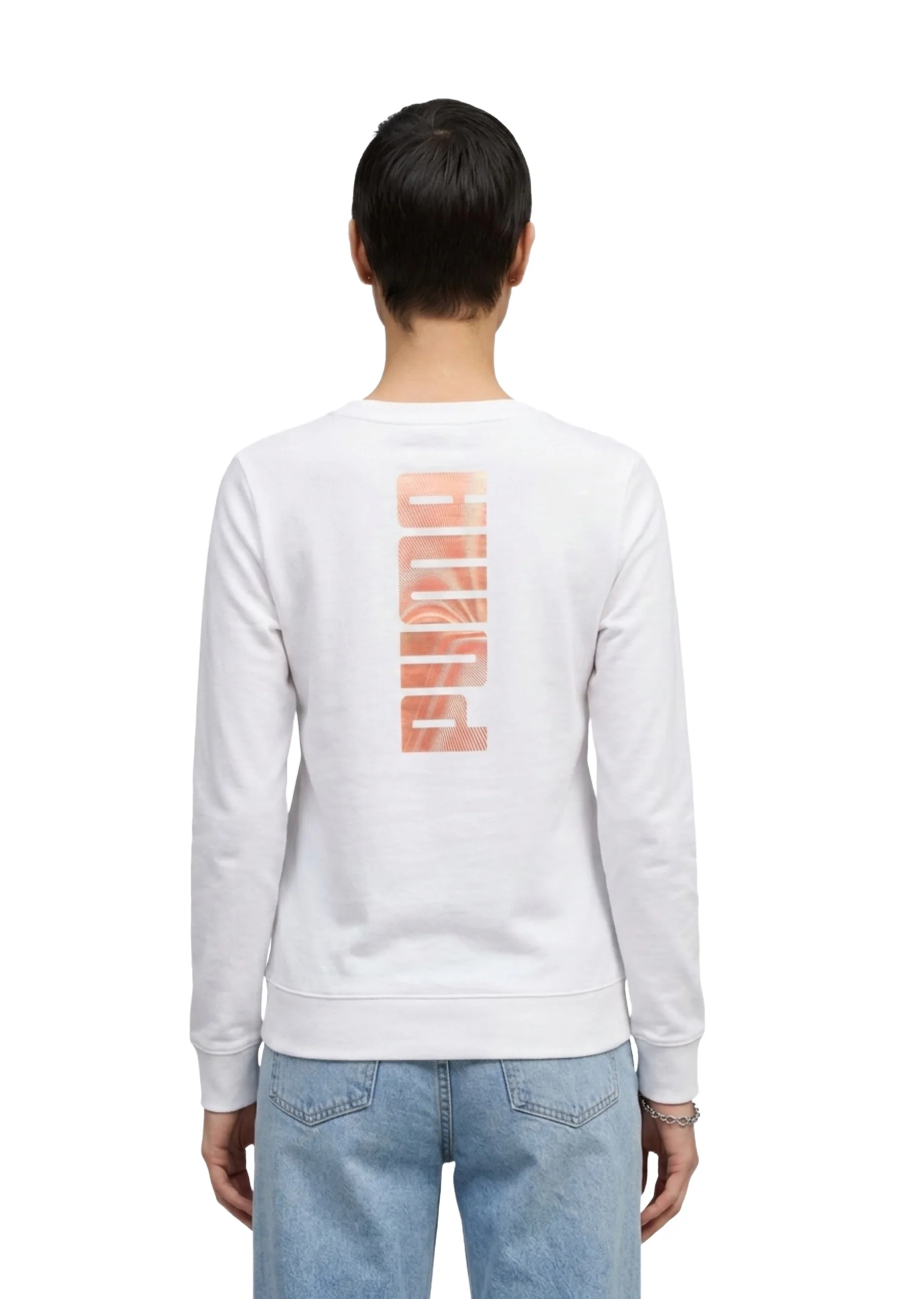 Puma Ess Logo Lab Metalli Felpe Donna | 691825 - Image 7