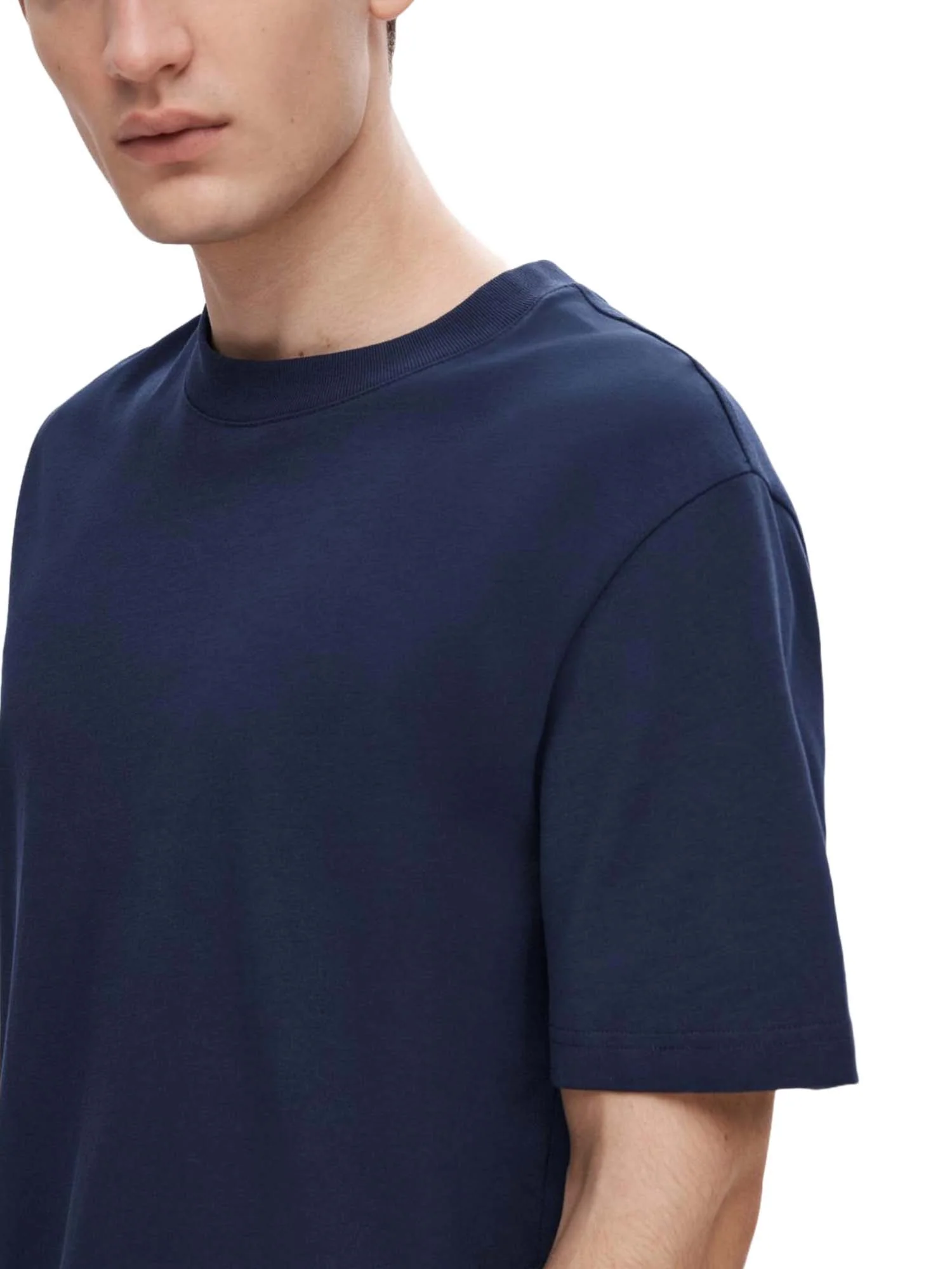 Selected Homme Black T-shirt Uomo | 16077385 - Image 12