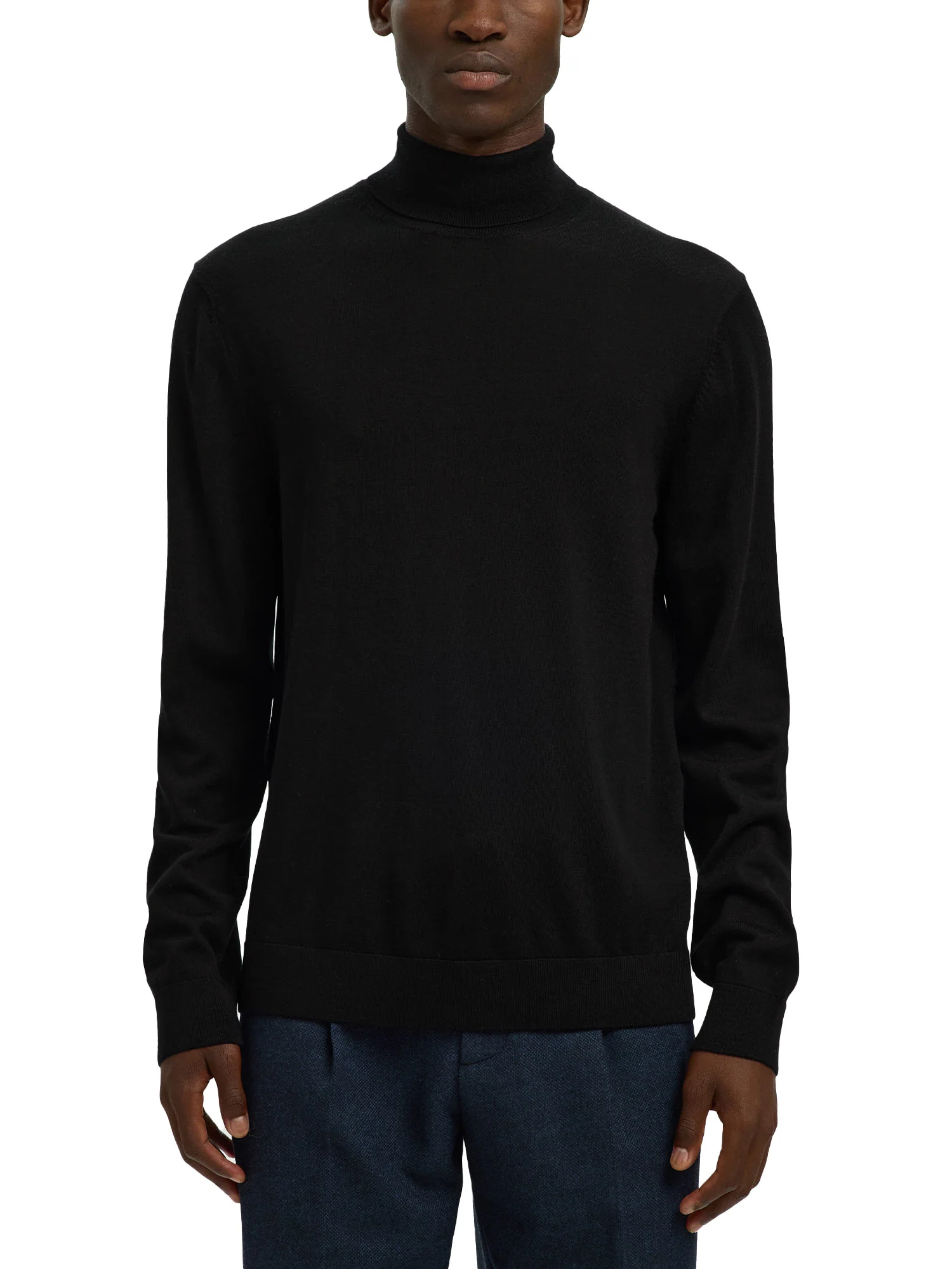 Selected Homme Black Maglia A Collo Alto Uomo | 16094653 - Image 2