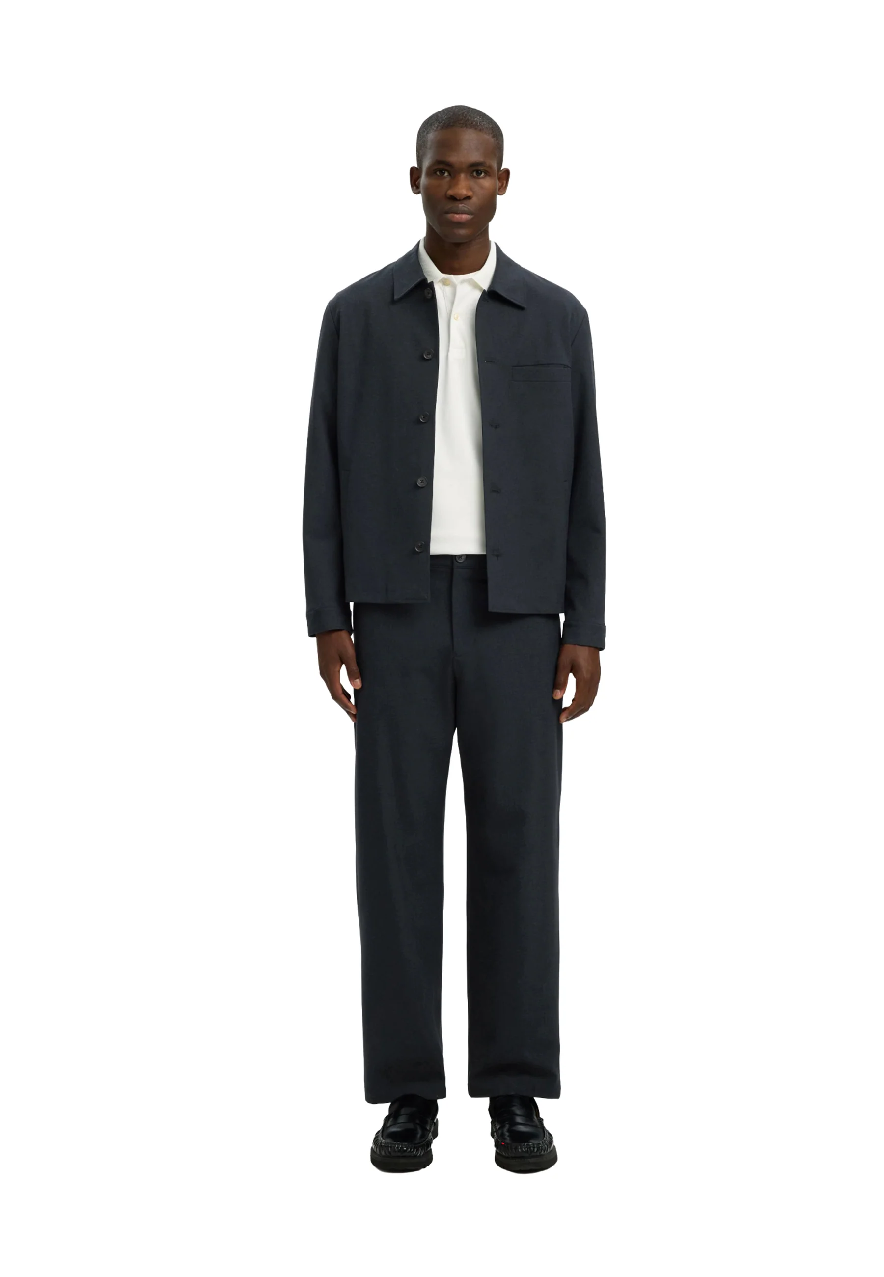 Selected Homme Black Slm220-loose Robert Flex Pant Noos Pantaloni Uomo | 16096226 - Image 2