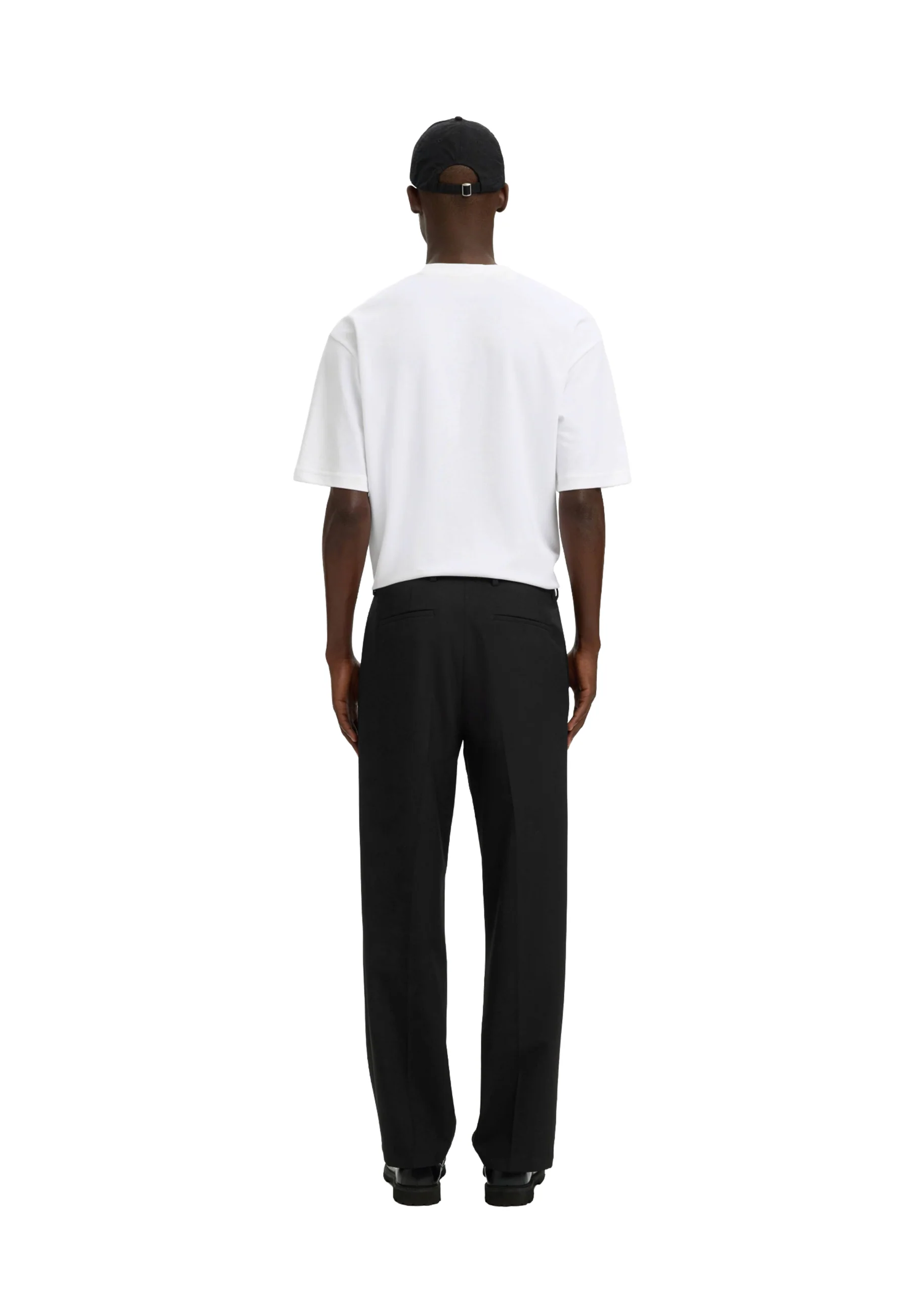 Selected Homme Black Slm220-loose Robert Flex Pant Noos Pantaloni Uomo | 16096226 - Image 7