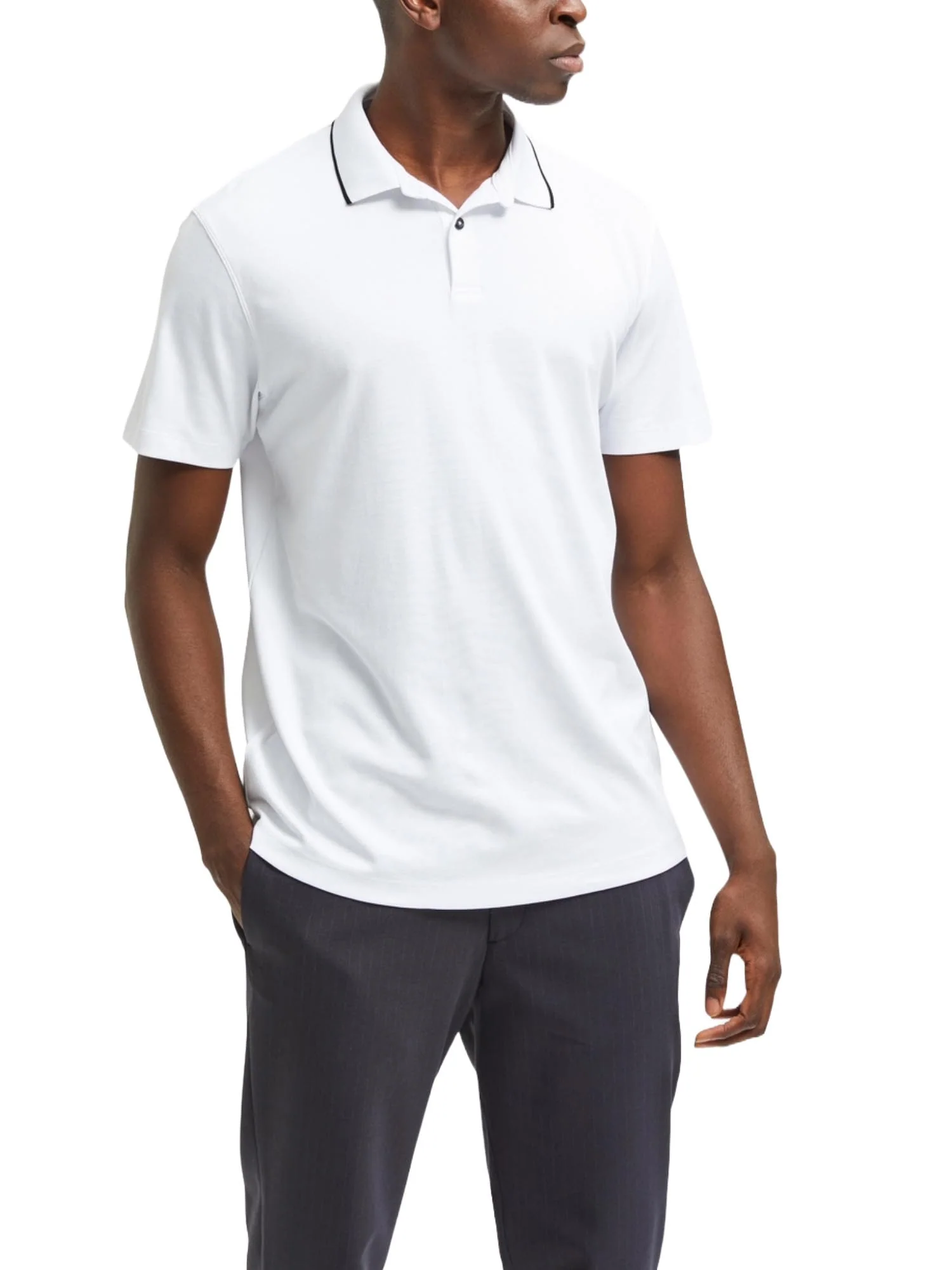 Selected Homme Black Polo Uomo | 16082844 - Image 2
