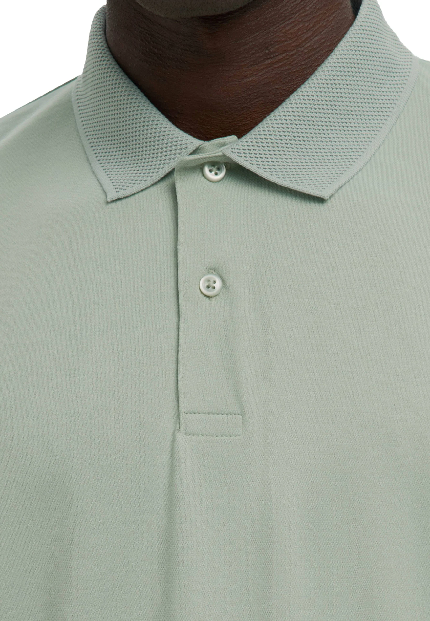 Selected Homme Black Slmfave Button Polo Uomo | 16099994 - Image 10