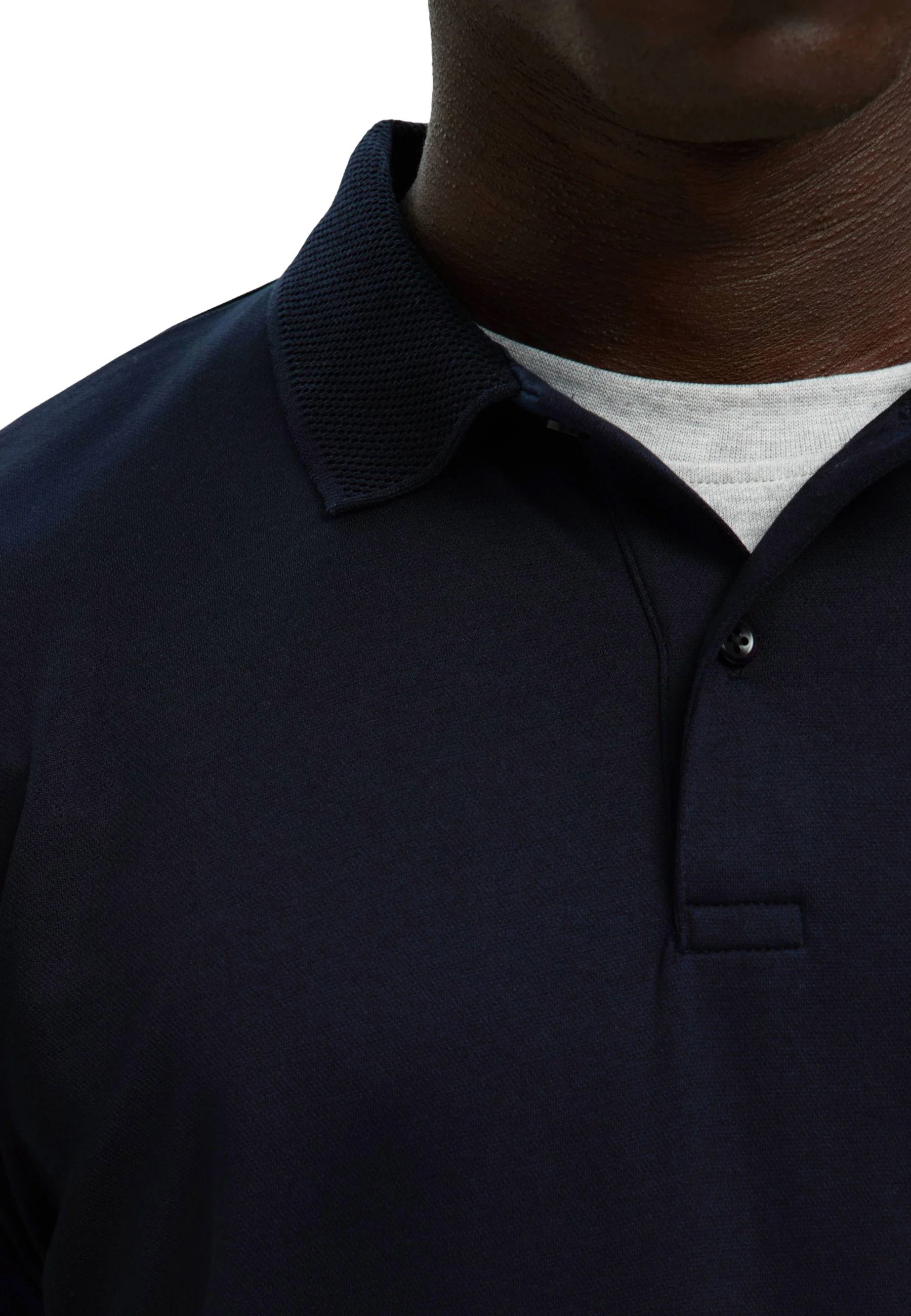 Selected Homme Black Slmfave Button Polo Uomo | 16099994 - Image 15
