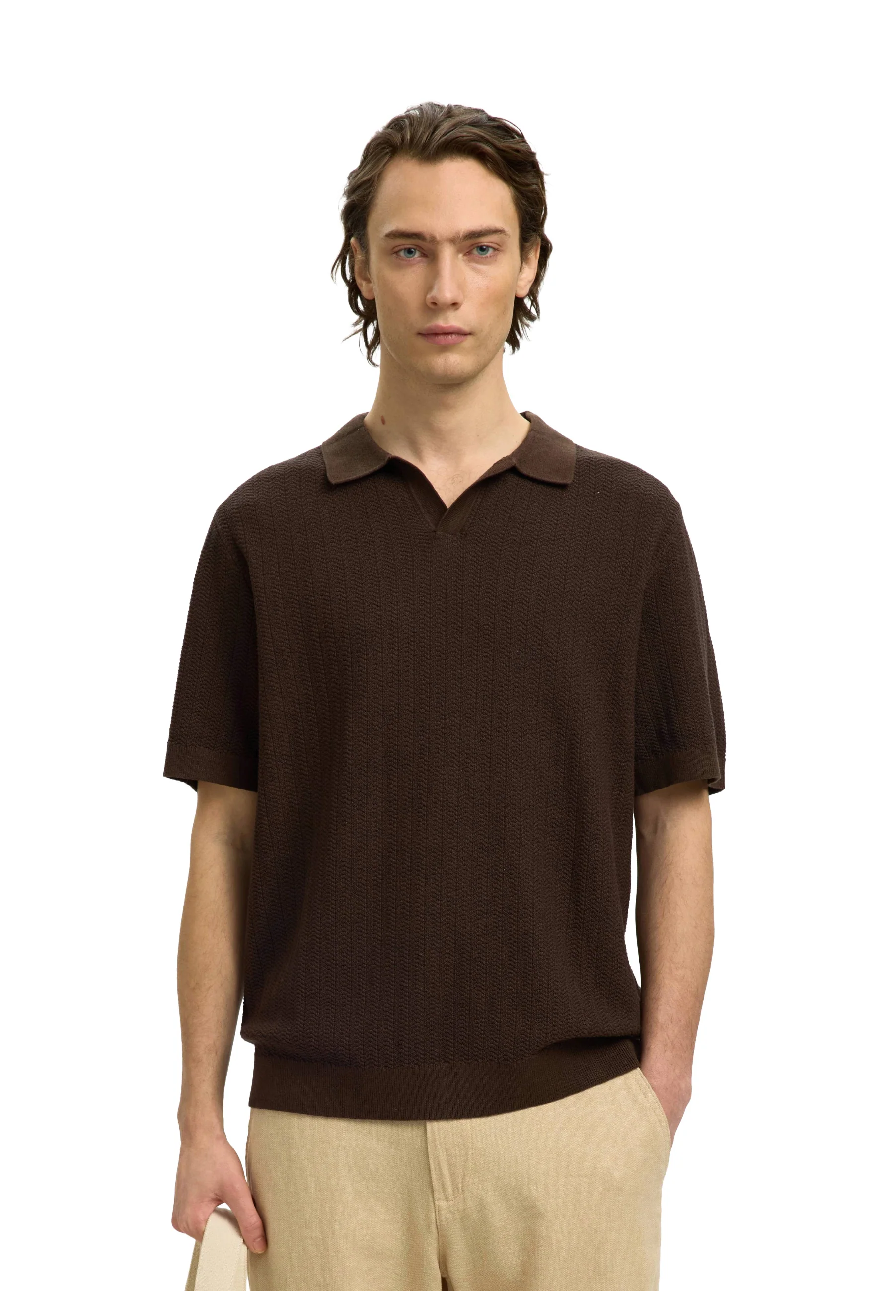 Selected Homme Black Slhmattis Polo Uomo | 16101575 - Image 7