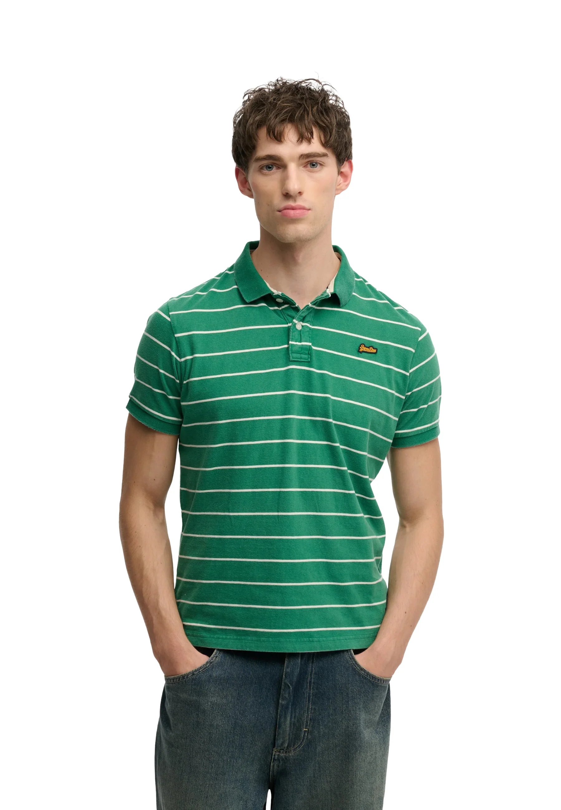 Superdry Vintage Stripe Polo Uomo | M1110464A - Image 7