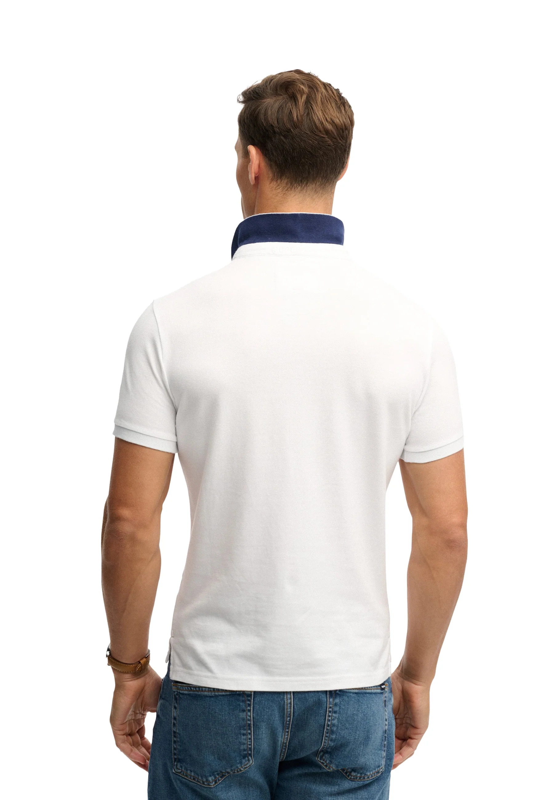 Superdry Pique Monogram Polo Uomo | M1110465A - Image 9