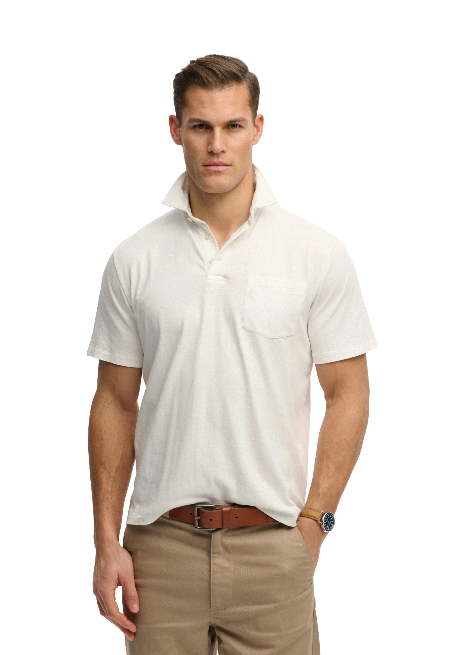Superdry Classic Cotton Linen Polo Uomo | M1110486A - Image 2