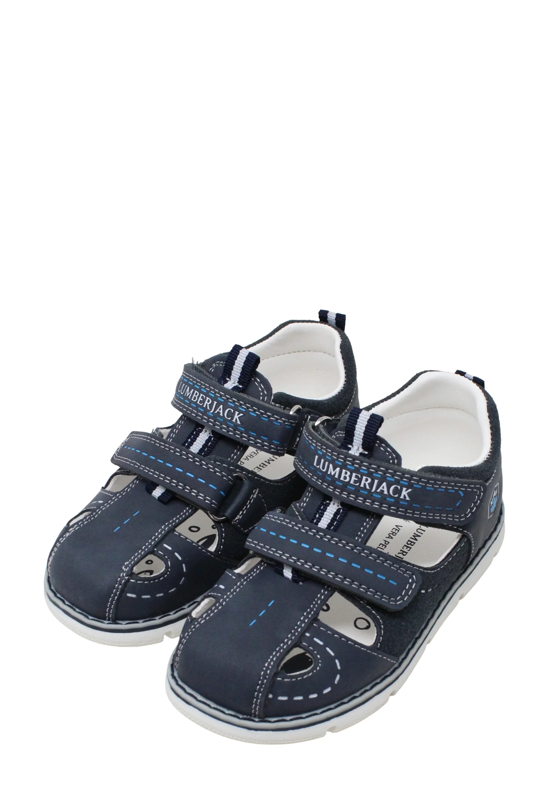 Lumberjack Tomy Navy Blue Sandali Con Strappi Bambini | 102268205 - Image 2