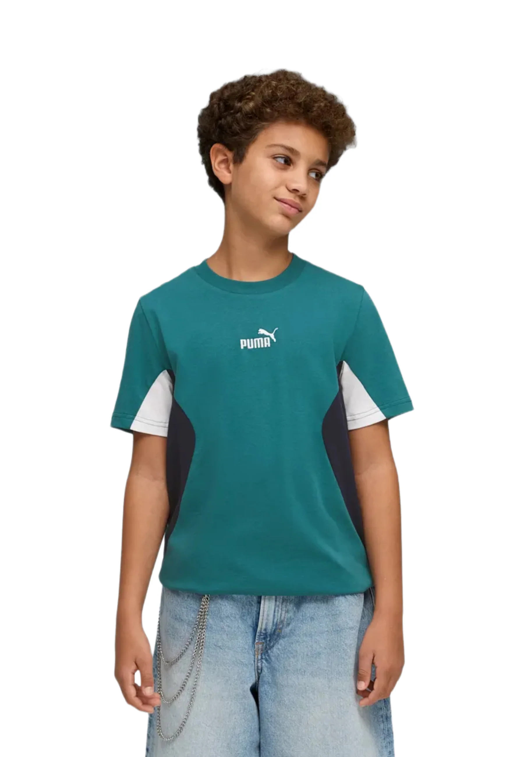 Puma Ess Block Tee B T-shirt Bambini | 692512 - Image 2