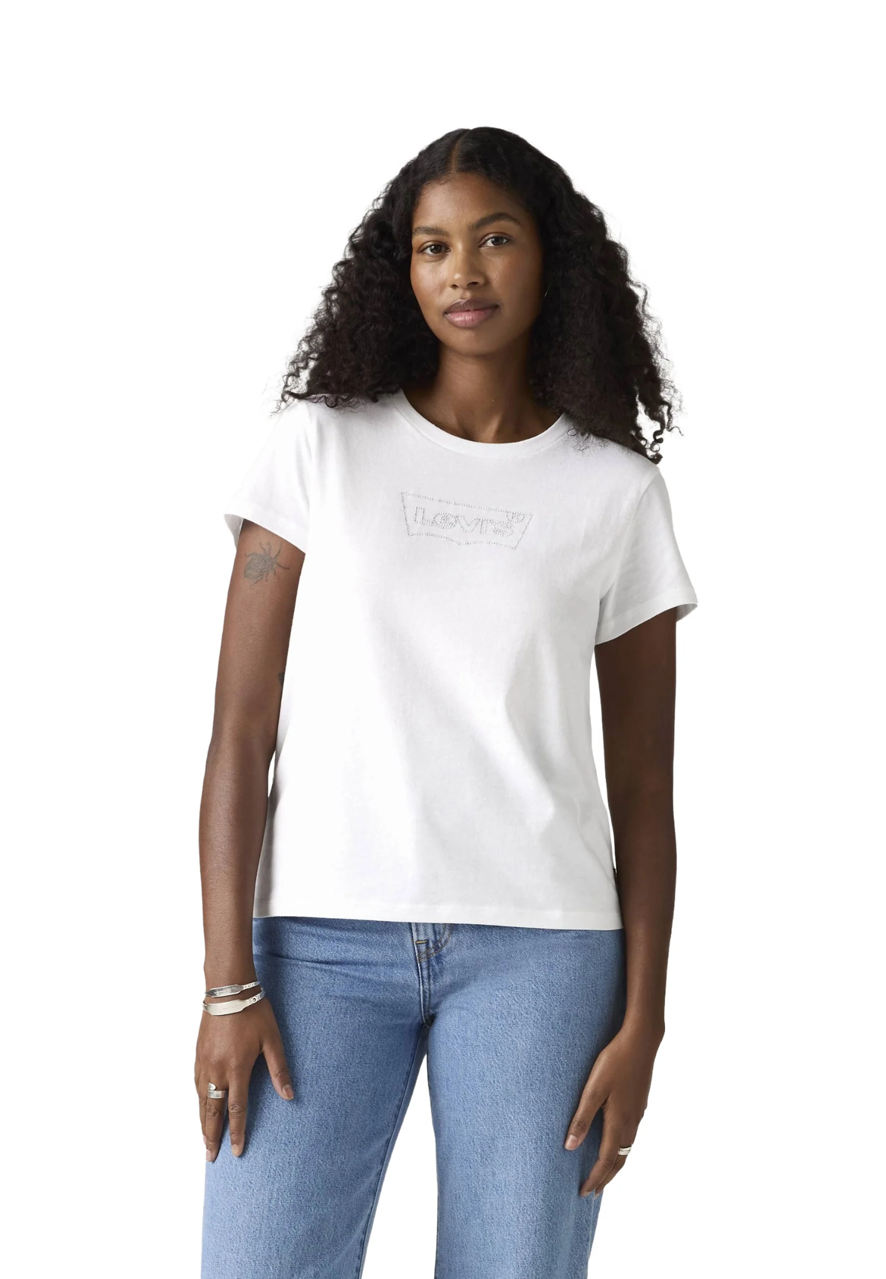 Levi's The Perfect Tee Batwing Iridescent Rhine T-shirt Donna | 17369-3271 - Image 2