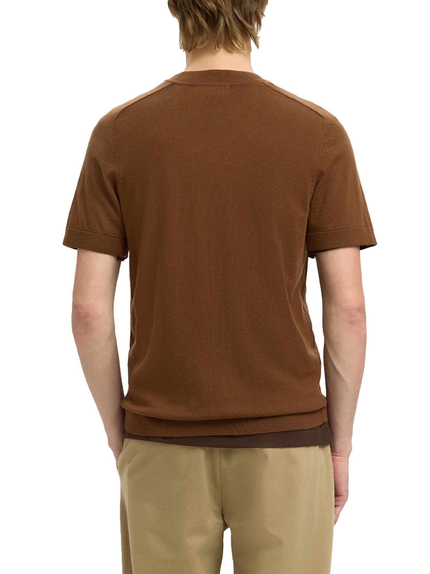 Selected Homme Black T-shirt Uomo | 16096370 - Image 3